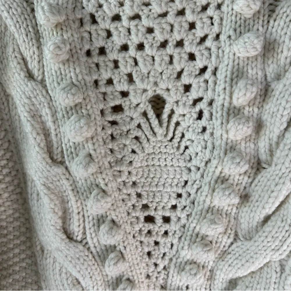 ULLA JOHNSON Verena Wool Cream Jumper Sweater Pullover SZ PS XS/S - Picture 4 of 9